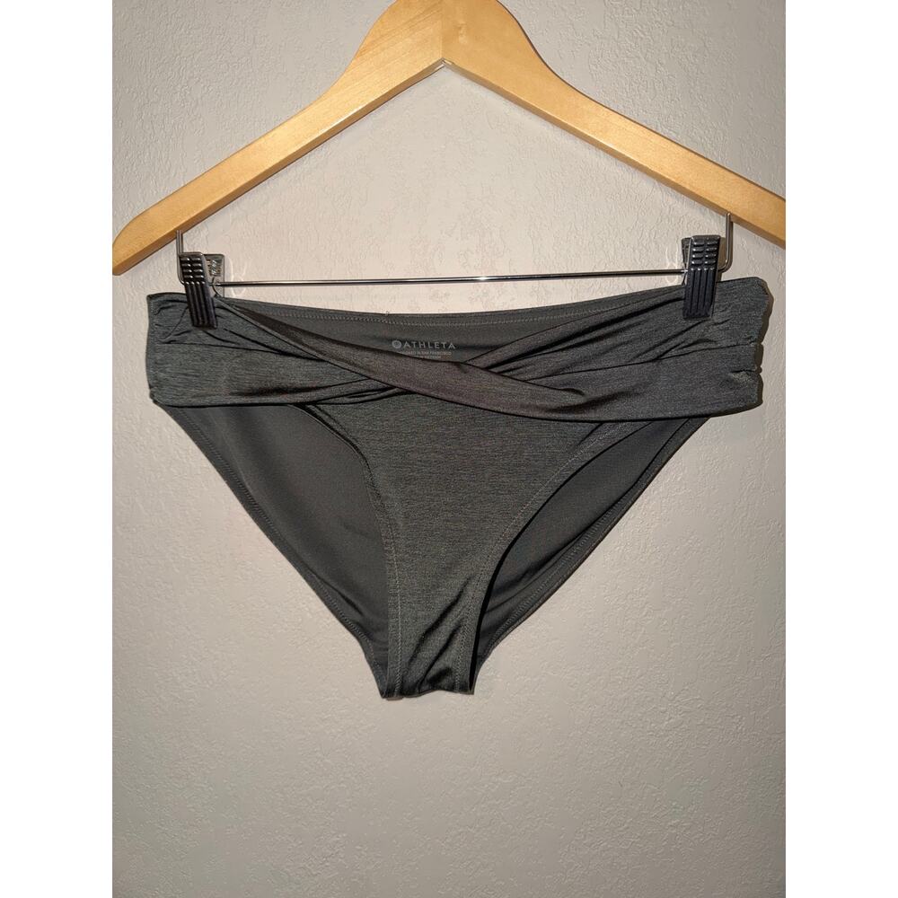 Athleta Gray Bikini Bottom SZ M
